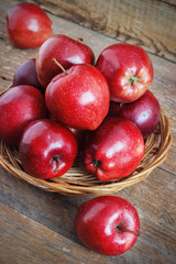 Fresh harvest of apples. Nature fruit concept.