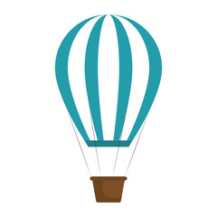 Obraz premium balloon air hot travel vector illustration design