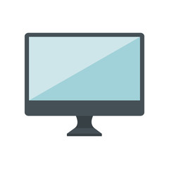 monitor desktop computer icon vector illustration design