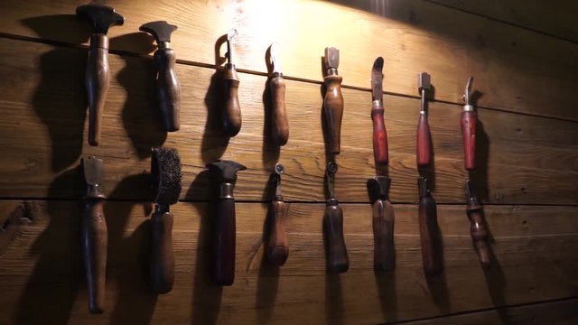 antique tools for making shoes. Handmade Shoes