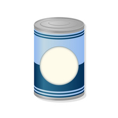 metal can of preserved food