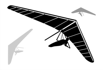 Hang Glider Silhouettes