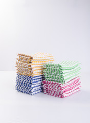 towel or kitchen towel on a background.