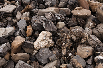 Sea stones background.