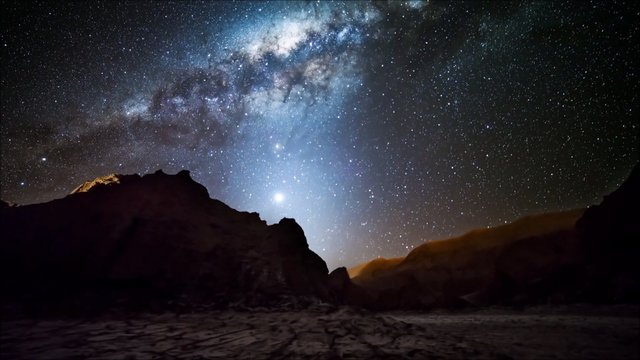 star tails in Atacama desert Chile