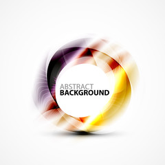 Shiny blurred cicrle template