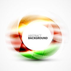 Modern shiny blurred swirl template