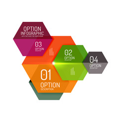 Infographic modern templates - geometric shapes