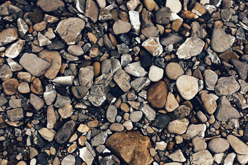 Sea stones background.