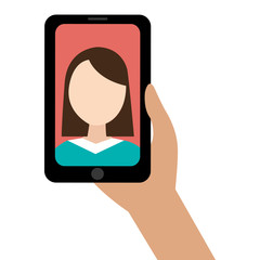 selfie photographic concept icon vector illustration design