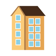 building silhouette isolated icon vector illustration design