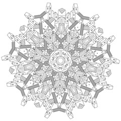 ornamental castle from a fairy tale