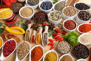 Spices and herbs.