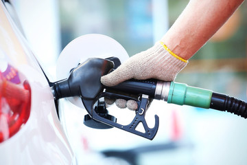 Refuel car with petrol