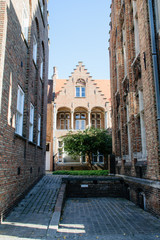 Naklejka na ściany i meble Brugges Old town house