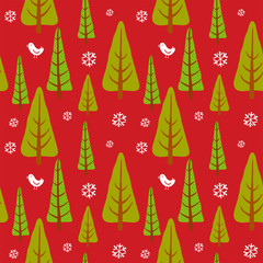 Winter seamless background