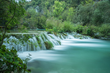 Wasserfall Plitivice Seen in Kroatien