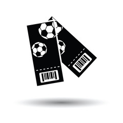 Two football tickets icon