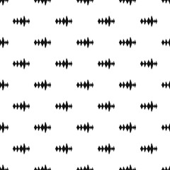 Music sound waves pattern. Simple illustration of music sound waves vector pattern for web