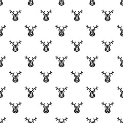 Deer pattern. Simple illustration of deer vector pattern for web