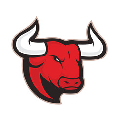 Bull head mascot