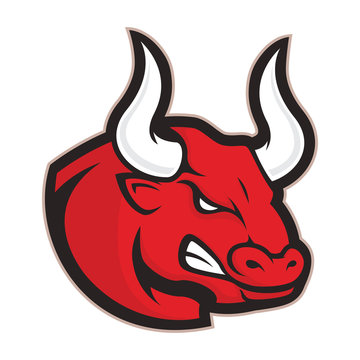 Angry bull mascot