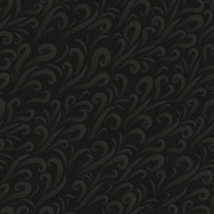 floral abstract seamless pattern background dark. vector illustration