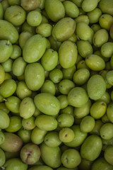 Fresh harvested olives, washed and ready to be pressed