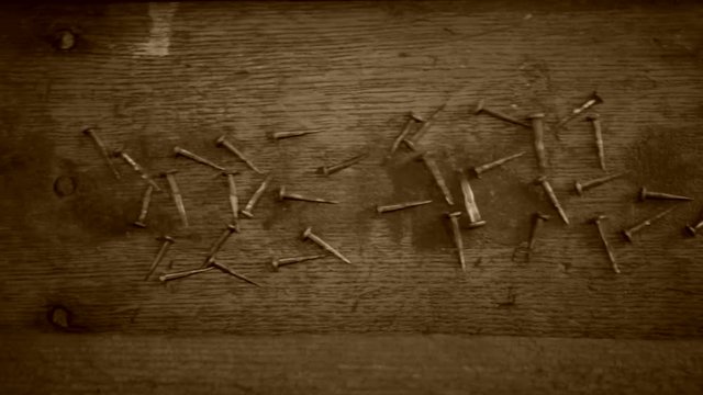 Death, inscription forming of nails