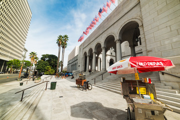 Obraz premium food carts in downtown Los Angeles