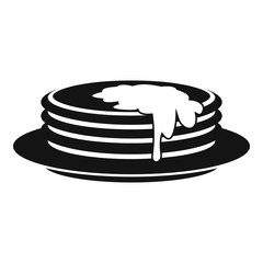 Pancakes icon. Simple illustration of pancakes vector icon for web