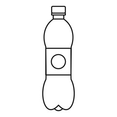 Bottle icon. Outline illustration of bottle vector icon for web