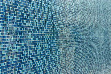 Blue swimming pool tile background