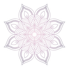Flower Mandala. Vintage decorative elements. Oriental pattern, v