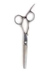 Thinning scissors on a white background