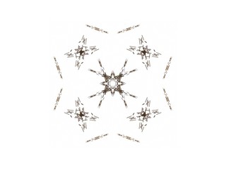 Abstract fractal with a dark beige pattern