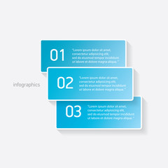 blue modern progress paper banners