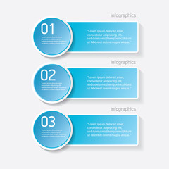 blue modern progress paper banners