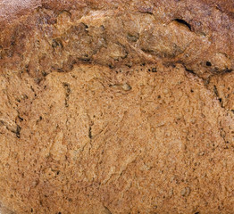 Brown bread slice background
