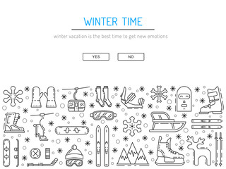 set winter icon