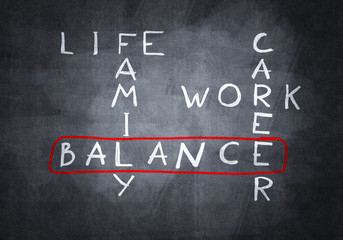 Obraz premium Chalk drawn crossword