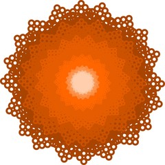 lacy pattern flowers