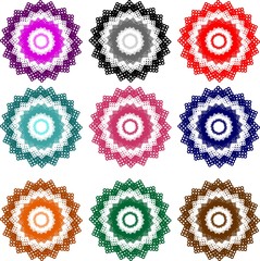 colorful floral patterns