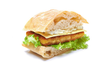 burger with fish fillet