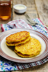 Corn Pancakes with cheese