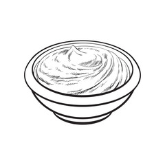 Sketch style drawing of ripe tomato slice, vector illustration isolated on white background. Quarter of ripe tomato, side view, hand drawn illustration