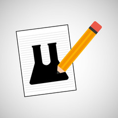 research chemical test tube lab drawing icon vector illustration eps 10