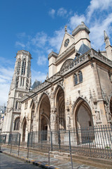 Fototapeta na wymiar Paris - gothic church Saint Germain-l'Auxerrois