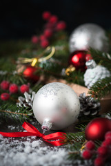Christmas baubles and decorations