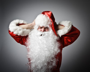 Frustrated Santa Claus